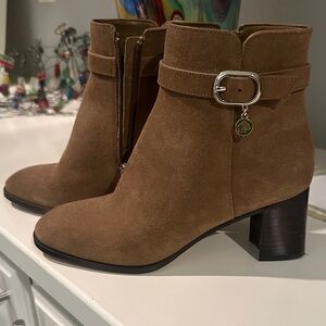 Kate Spade Brown Suede Ankle Boots Sz 7